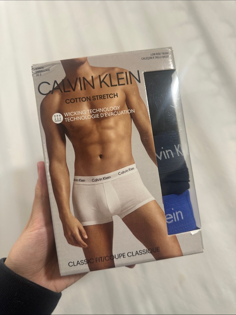 Calvin Klein Men’s Cotton Stretch Boxer Briefs - White